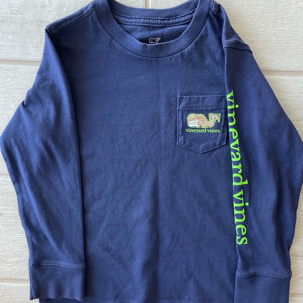 Vineyard Vines Kids 4T Glow In The Dark Mummy Whale Long Sleeve